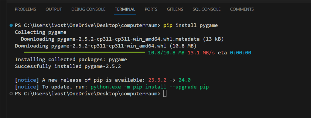 Visual Studio Code Success